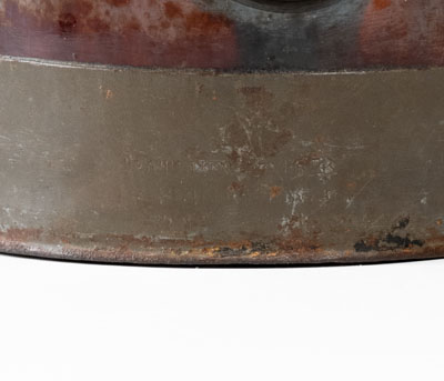 Scarce Stoneware Coffeepot w/ Tin Band Marked PAT. JUN, 27, 1876, F. SCHIFFERLE, ST. LOUIS, MO