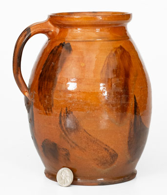 Glazed Redware Stew Pot attrib. William Pecker, Merrimacport, MA, late 18th / early 19th century